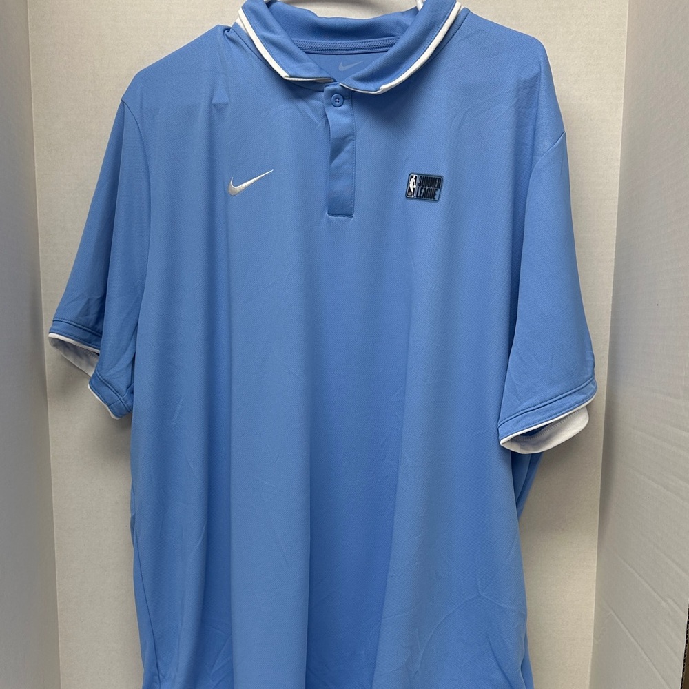 Nike light blue summer league short sleeve shirt size XXL